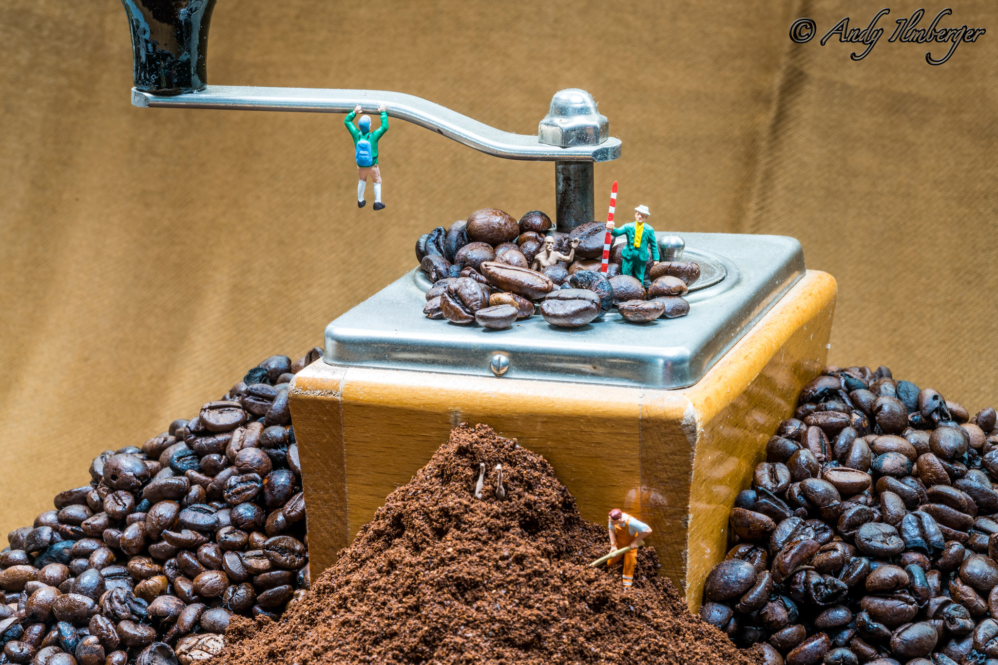 Kaffeemühlen-Blues - H0-Figuren in Szene gesetzt von © Andy Ilmberger im Kleine-Helden.Club